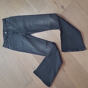 7 For All Mankind Jeans Women's sz 31 Black Ultra High Skinny Boot Denim